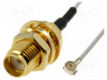 ADAPTERIJOHTO - -40÷85°C - 100MM - IPX,SMA - GSM antennit - GSM-IPXSMA-100 - 1