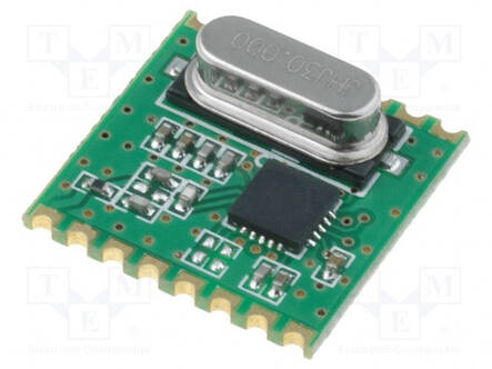 MODUULI: RF - FM-VASTAANOTIN - FSK - 433,92MHZ - SPI - -121DBM - SMD - RF moduulit - RFM31-433-S1 - 1