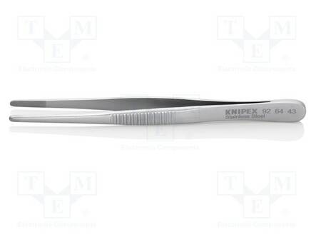 PINSETTI - 120MM - TERÄN KÄRJEN MUOTO: PYÖRRETTY - YLEISMALLINEN - Yleiskäyttöiset atulat ja pinsetit - KNP.926443 - 1