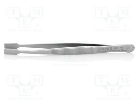 PINSETTI - 120MM - TERÄN KÄRJEN MUOTO: LAPIO - YLEISMALLINEN - Yleiskäyttöiset atulat ja pinsetit - KNP.920105 - 1